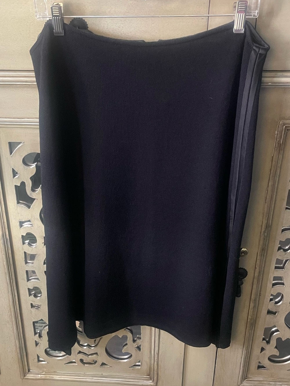 Black Knit Pencil Skirt - St John Evening